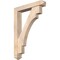 Ekena Millwork Merced Arts and Crafts Smooth Bracket w/ Offset Brace, Douglas Fir, 5 1/2"W x 30"D x 42"H BKT0604X30X42MRC03SDF - alternate 1
